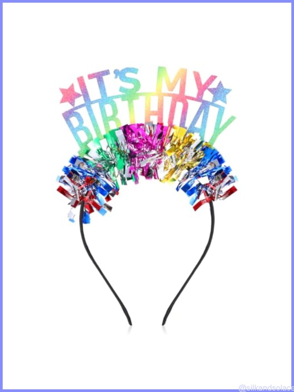 Plastic Happy Birthday Headband Crown Tiara for Women Party Gift